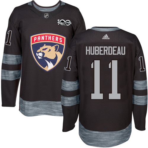 Adidas Panthers #11 Jonathan Huberdeau Black 1917-100th Anniversary Stitched NHL Jersey